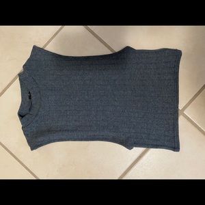 Urban Outfitters Charcoal Sleeveless Sheer Croptop